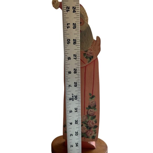 Handcrafted Smith Krafts Wooden Santa Figurine Blairsville Georgia - Picture 4 of 6